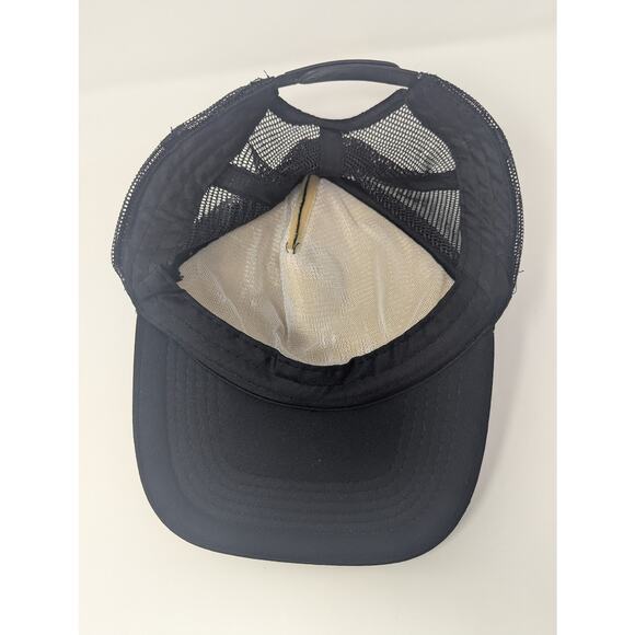 Waynes World Hat Black Snapback Mesh Trucker Cap Adjustable Costume Vtg * - Picture 7 of 7